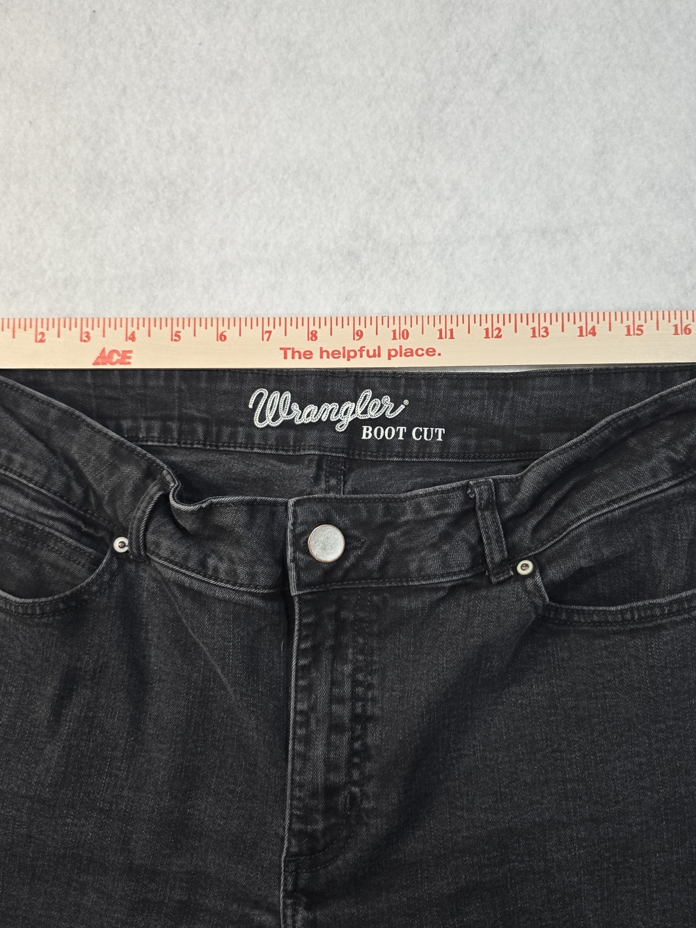 Wrangler Women's Black Boot Cut Jeans - Classic Black Denim - Picture 5 of 9